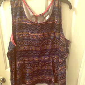 Plus size peplum shirt